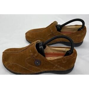 Clarks Women’s 6.5 Artisan Unstructured Un Loop Brown Leather Casual Slip MINT